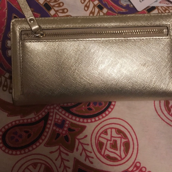 Kate Spade Gold Wallet - Picture 3 of 4